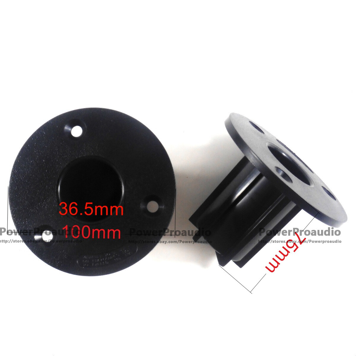 2 Pcs High Quality Plastic Mounting Internal Adapters For 36.5mm Speaker Stand