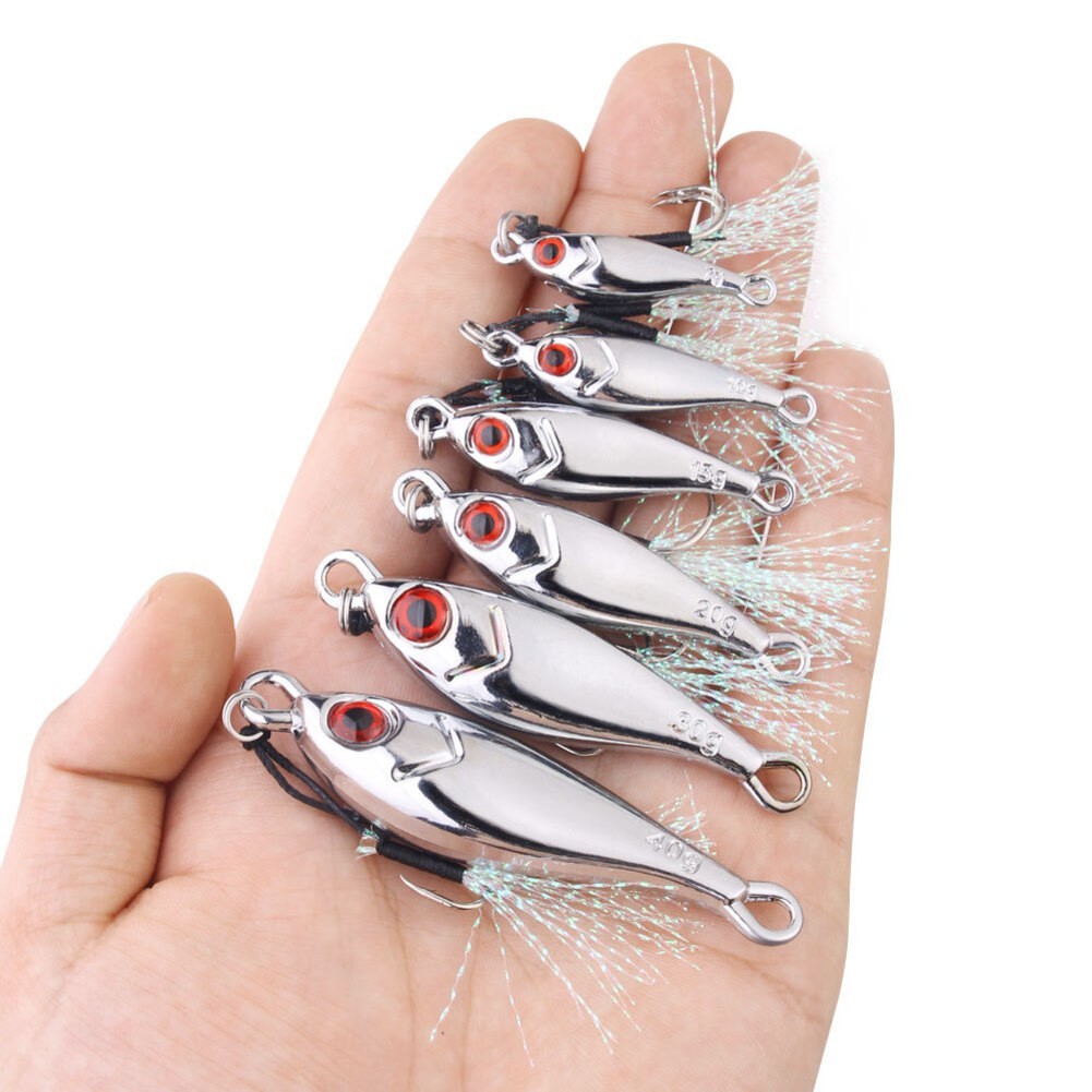 High Visibility Metal Jigs for Anglers Ideal for Mackerel and Bass Fishing