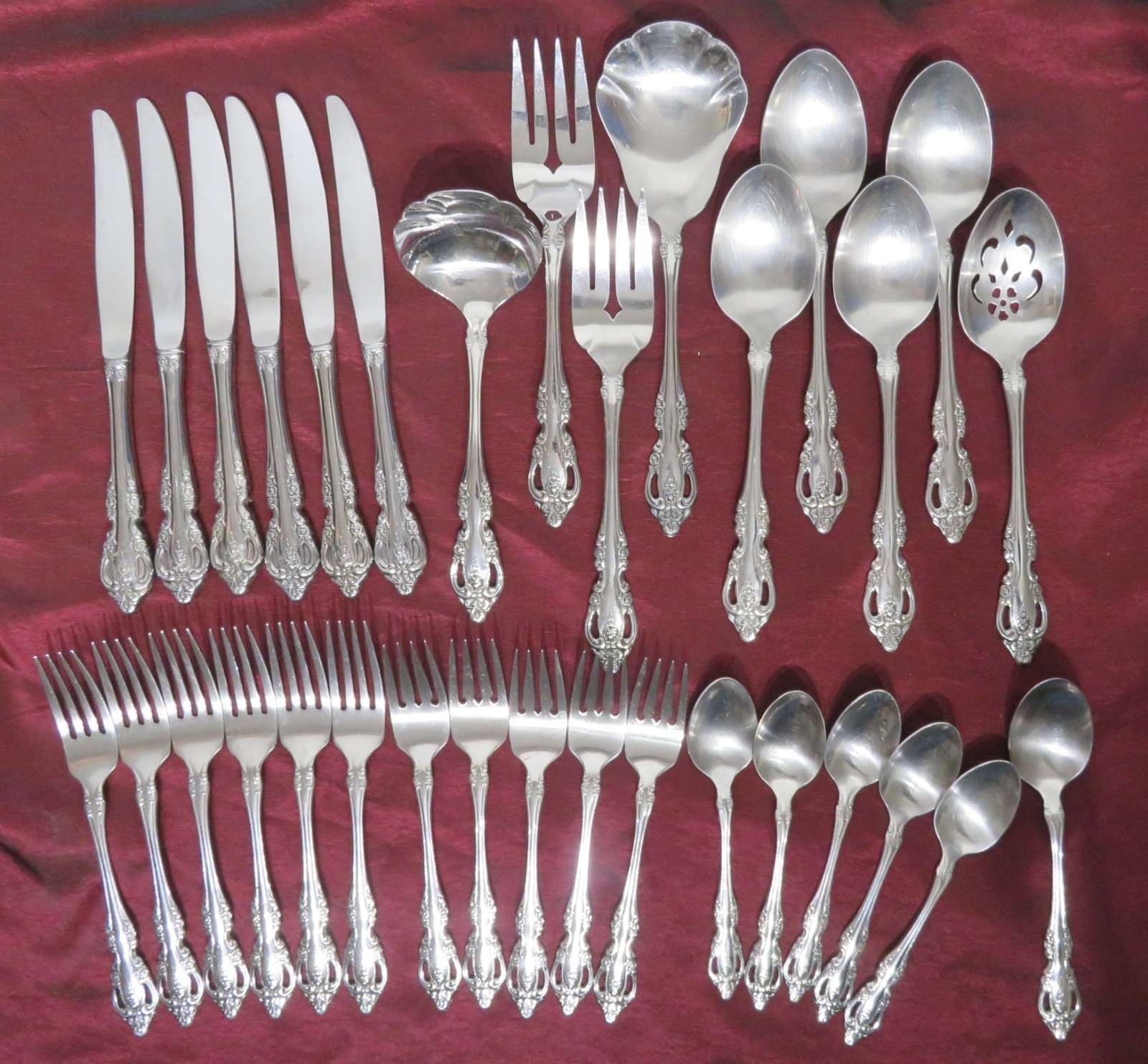 ONEIDA "Brahms" Stainless 32 Replacement Pieces & Serving Set uu