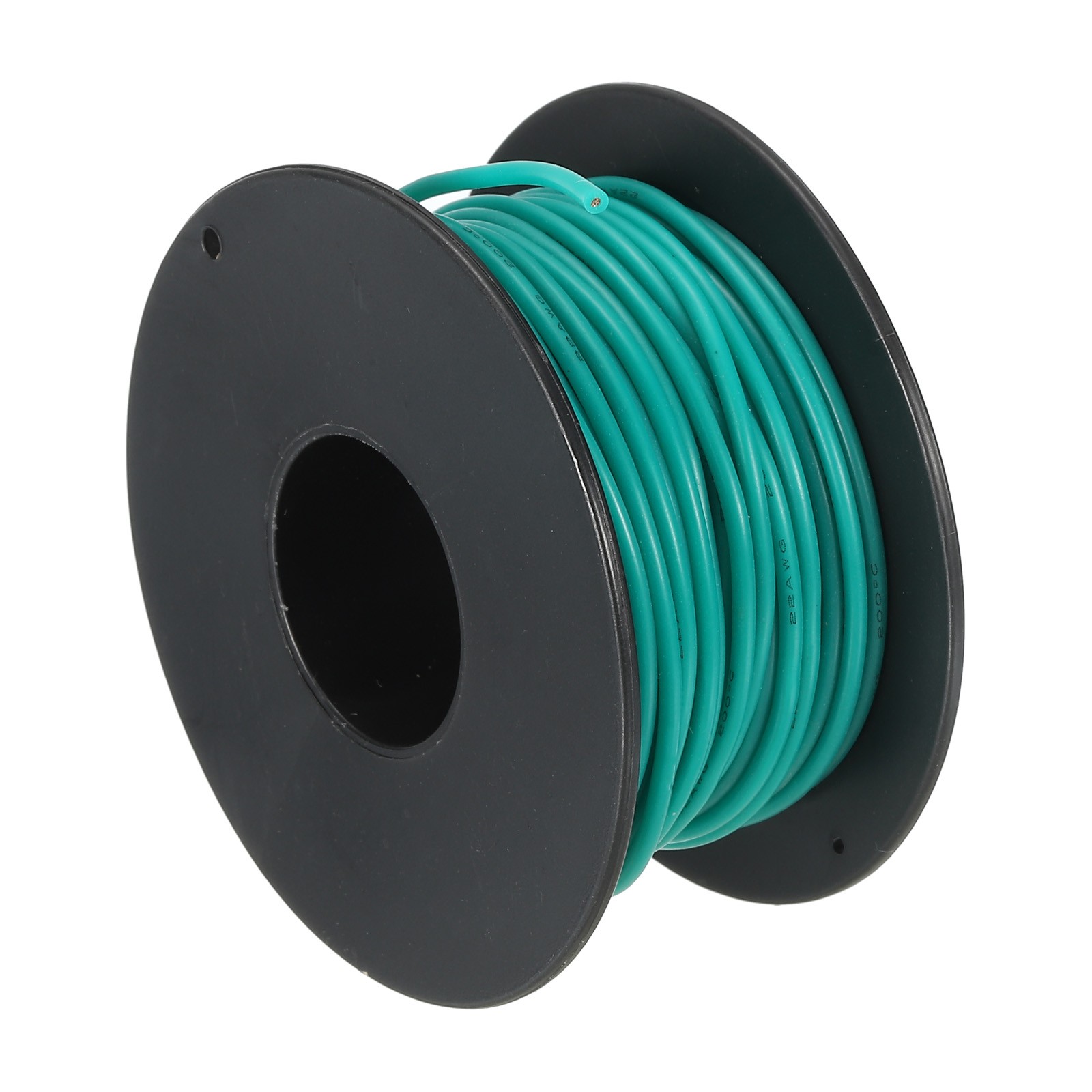 Silicone Wire 22 AWG Green Spool 15m Electrical Tinned Copper Wire for Car Model
