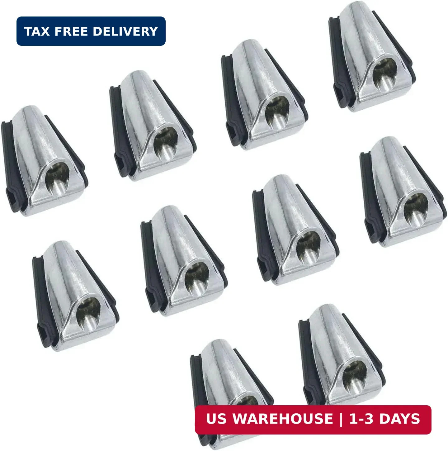10Pcs Bass Drum Claw Hooks with Rubber Gaskets Plating Metal Bass Drum Lugs Acce