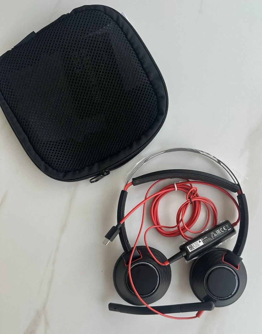 POLY BLACKWIRE [C5220T] WIRED DUAL-EAR STEREO HEADSET WITH BOOM MIC