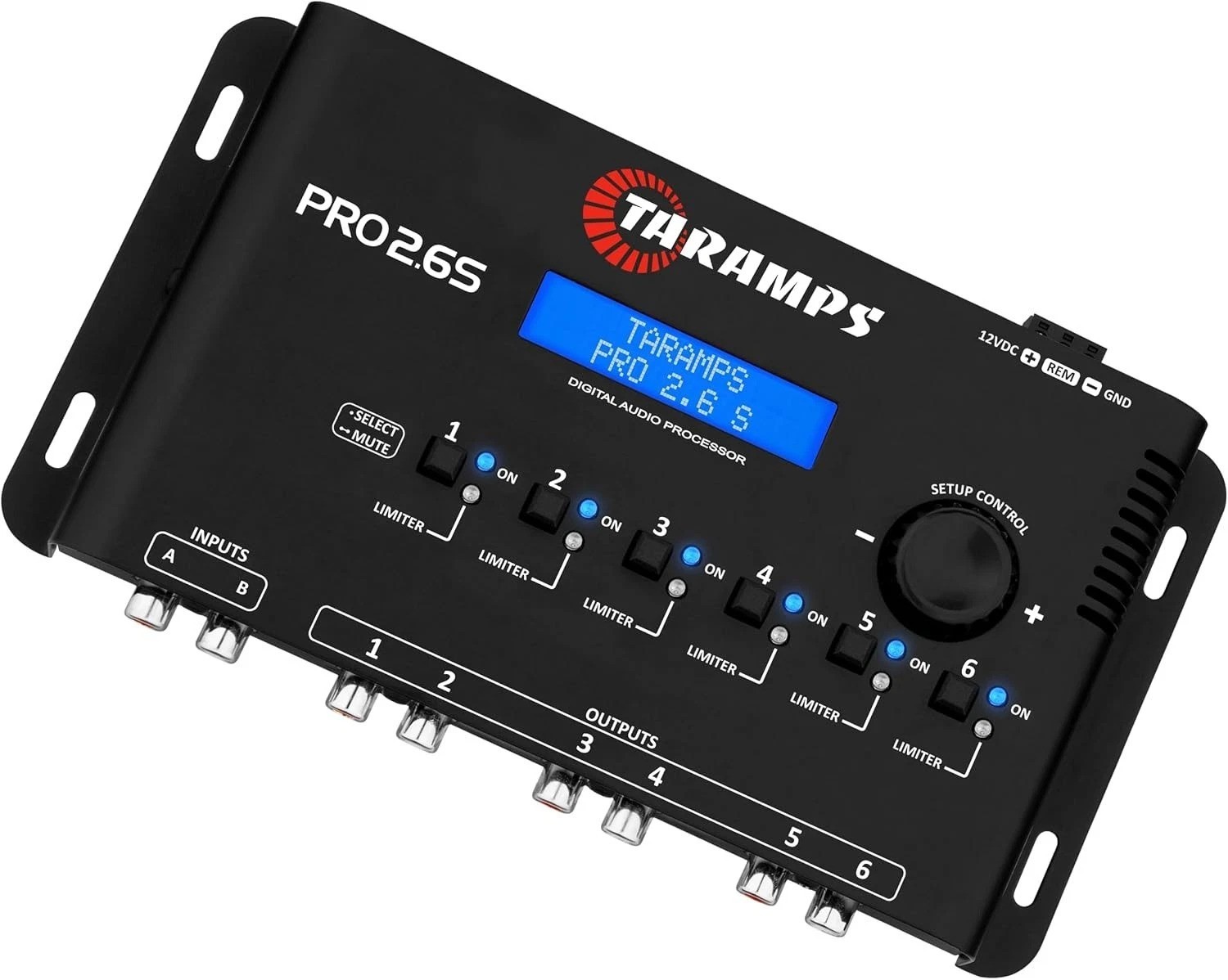 Compact Pro 2.6S DSP Equalizer - 18K Ohm RCA Output for Car Audio Systems