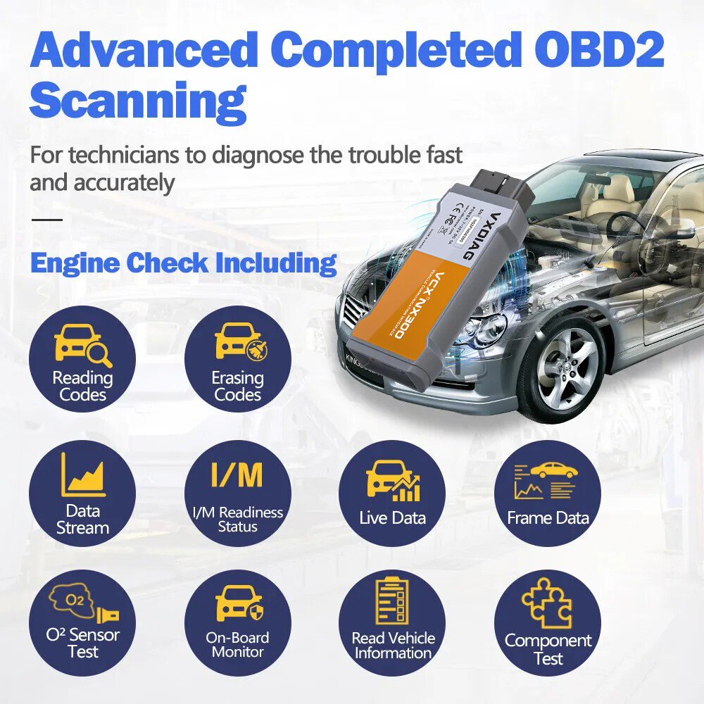 VXDIAG NX300 For VOLVO Full System Auto Scan Diagnostic Scanner Coding Tool
