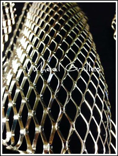 2004 HAYABUSA GSXR 1300 CHROME FAIRING TAIL & NOSE GRILLS SCREENS VENTS MESH