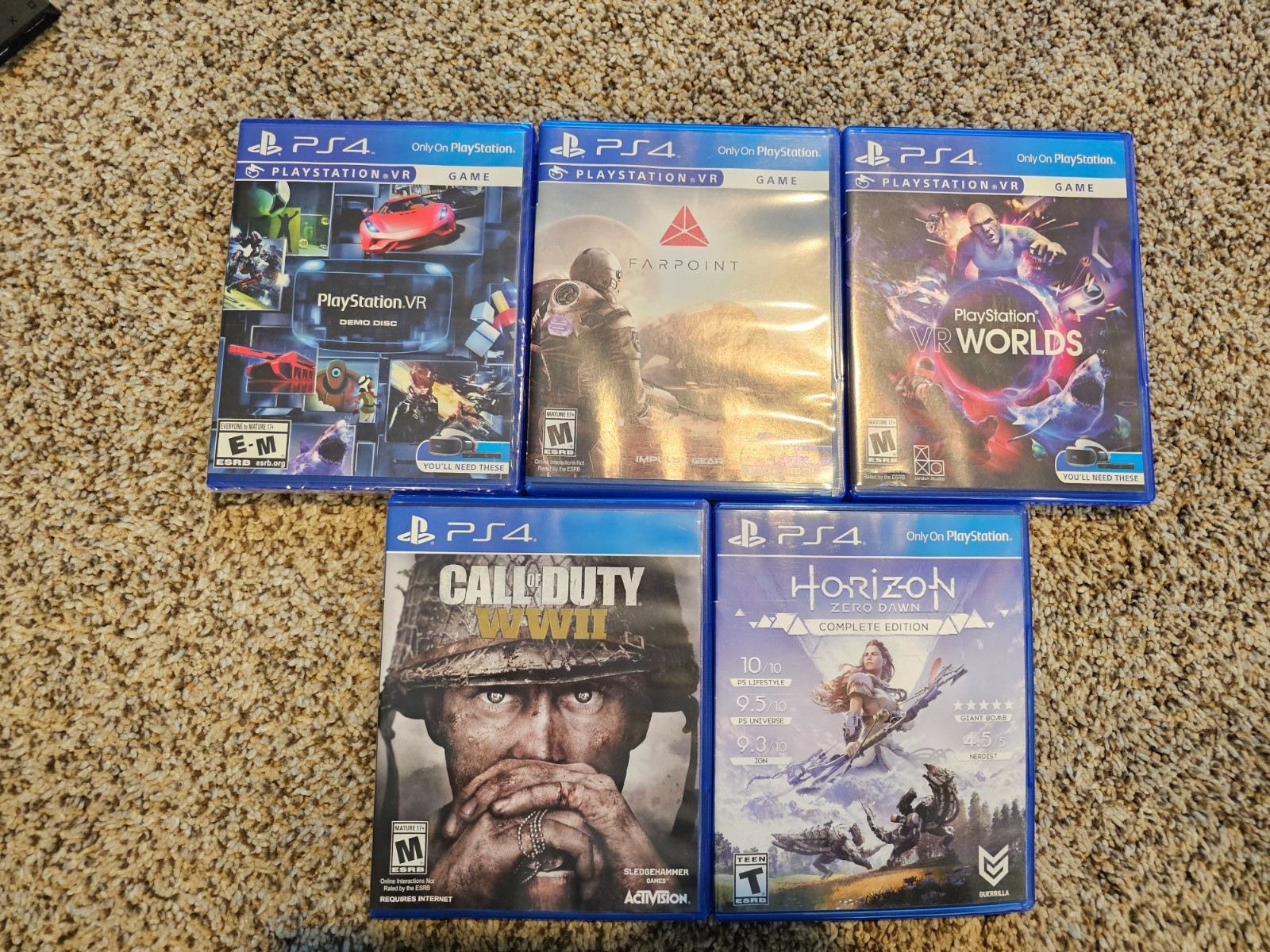 PS4 Pro 1 TB - Black | Console & VR Bundle | Controllers + Games | In Box