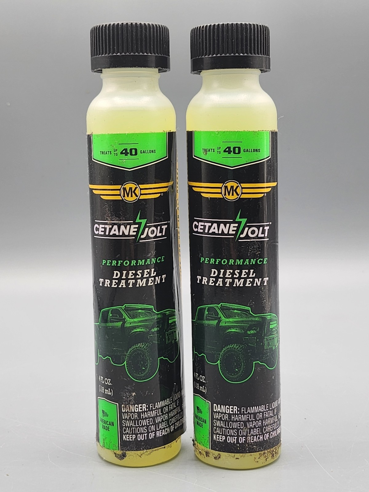 New 2 PACK MK MOTORKOTE Cetane Jolt Diesel Treatment 40 GAL Fuel Tank