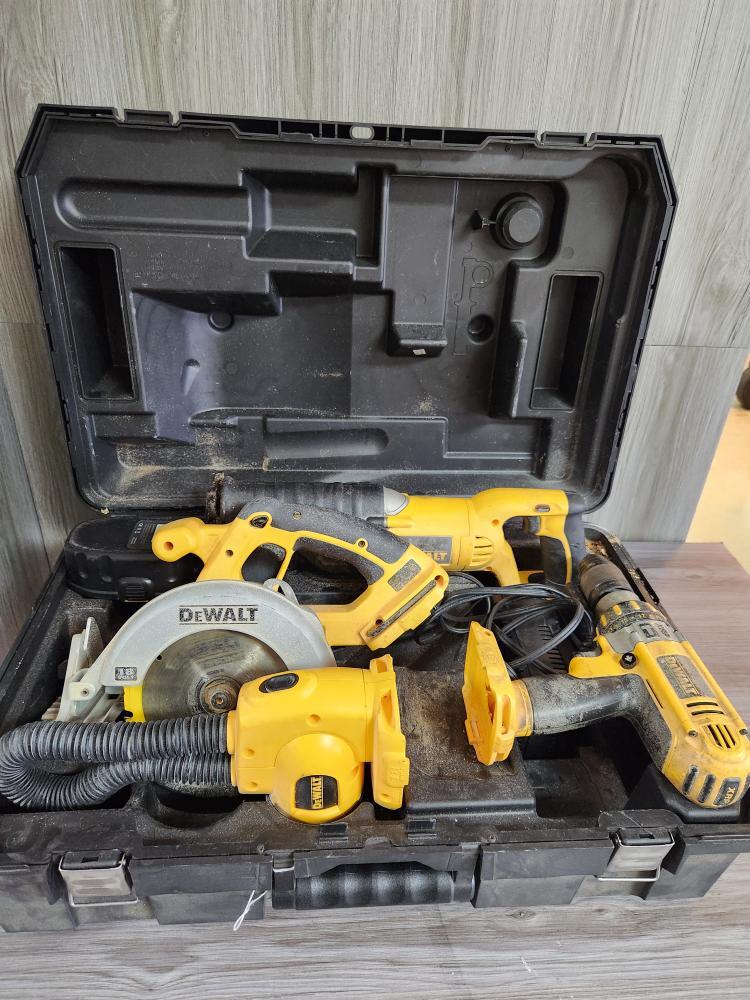 DEWALT 7PC SET DC925/DW919/DC390/DCS85/DC020/DW9116/CASE (PSO031530)