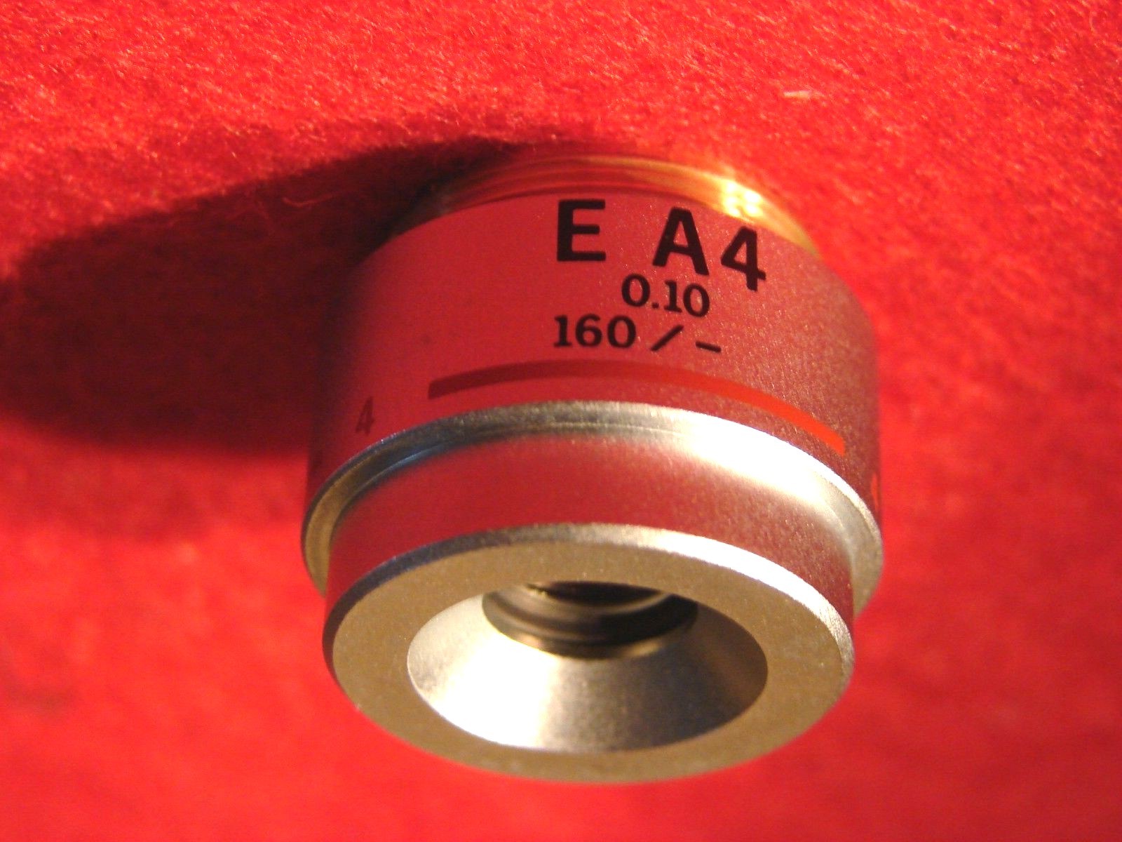 Olympus E A4 Microscope Objective 4x  0.10 NA 160/-