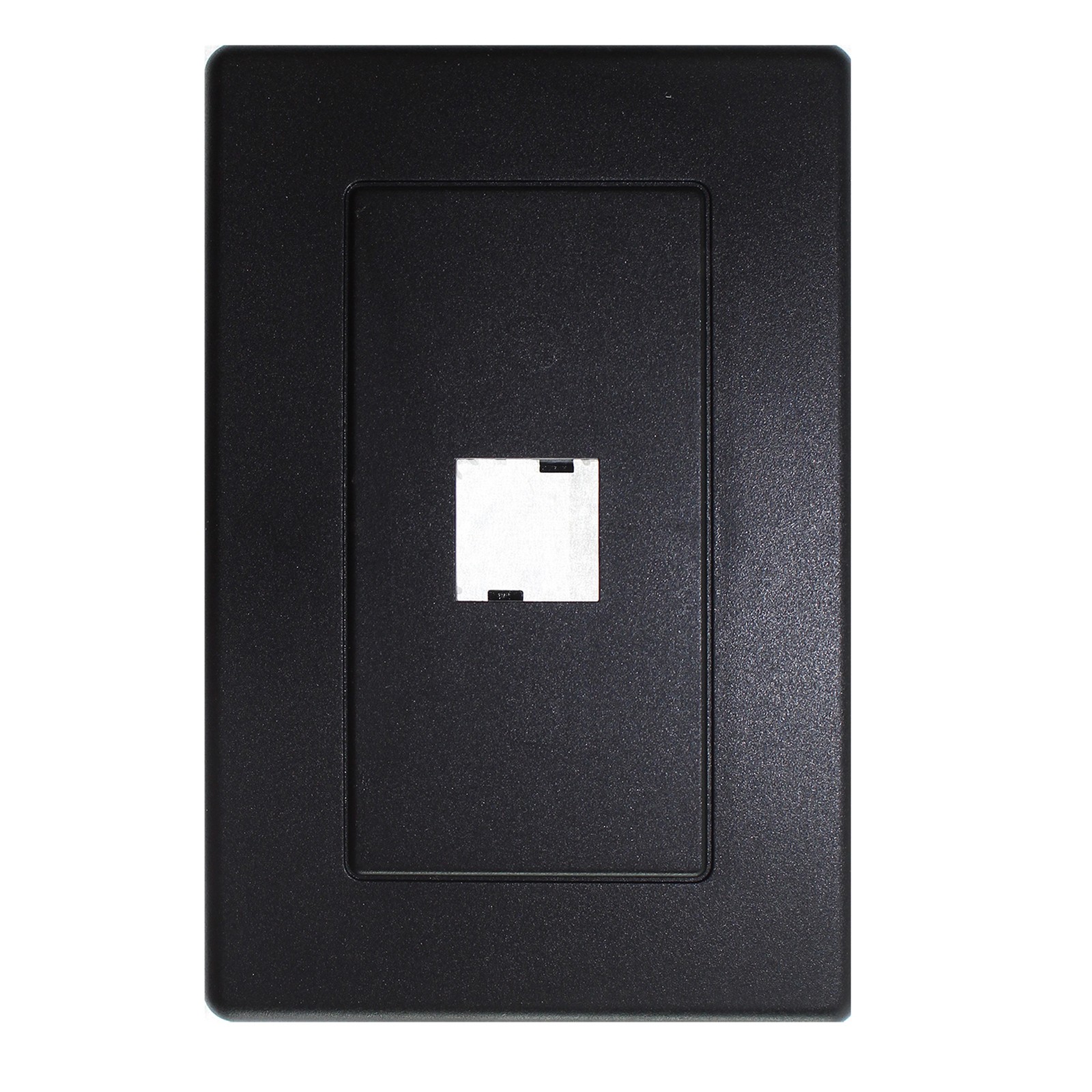 BELDEN CDT A0405258  NETWORK FACE PLATE, 1 PORT, BLACK, MVDO