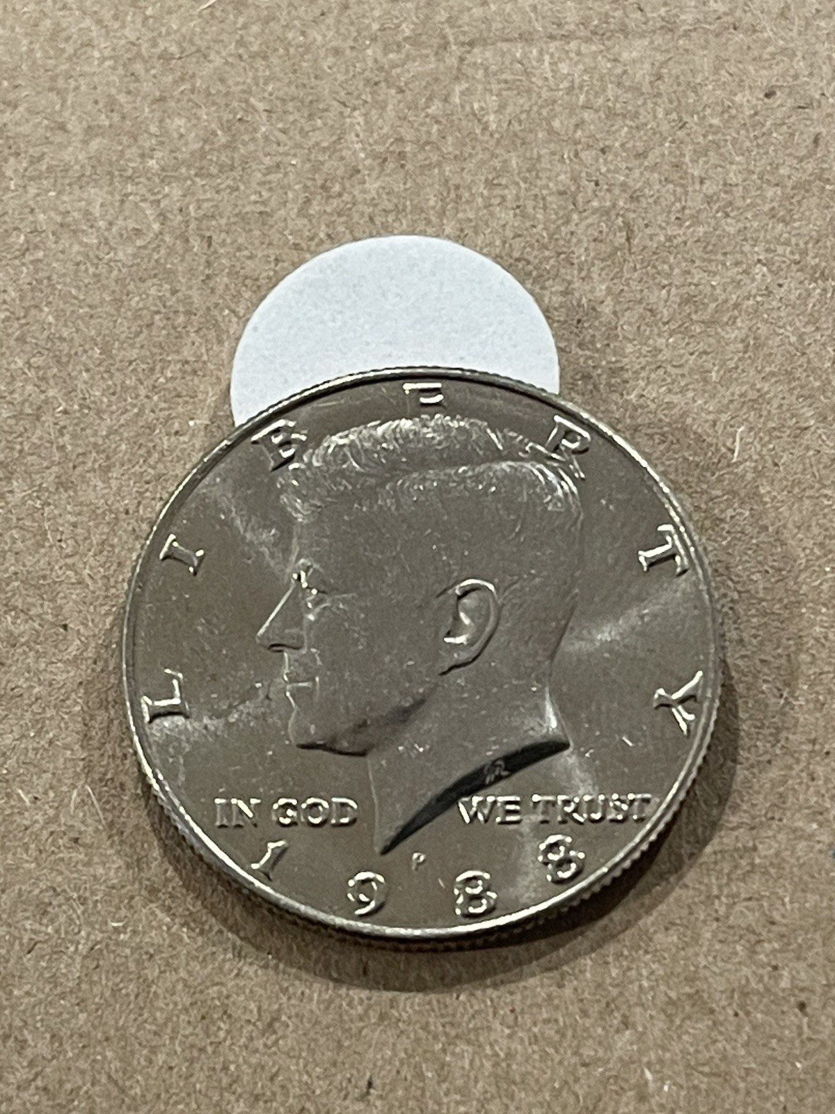 1988  P Kennedy Half Dollar Coin -Nice Rim-Free Shipping