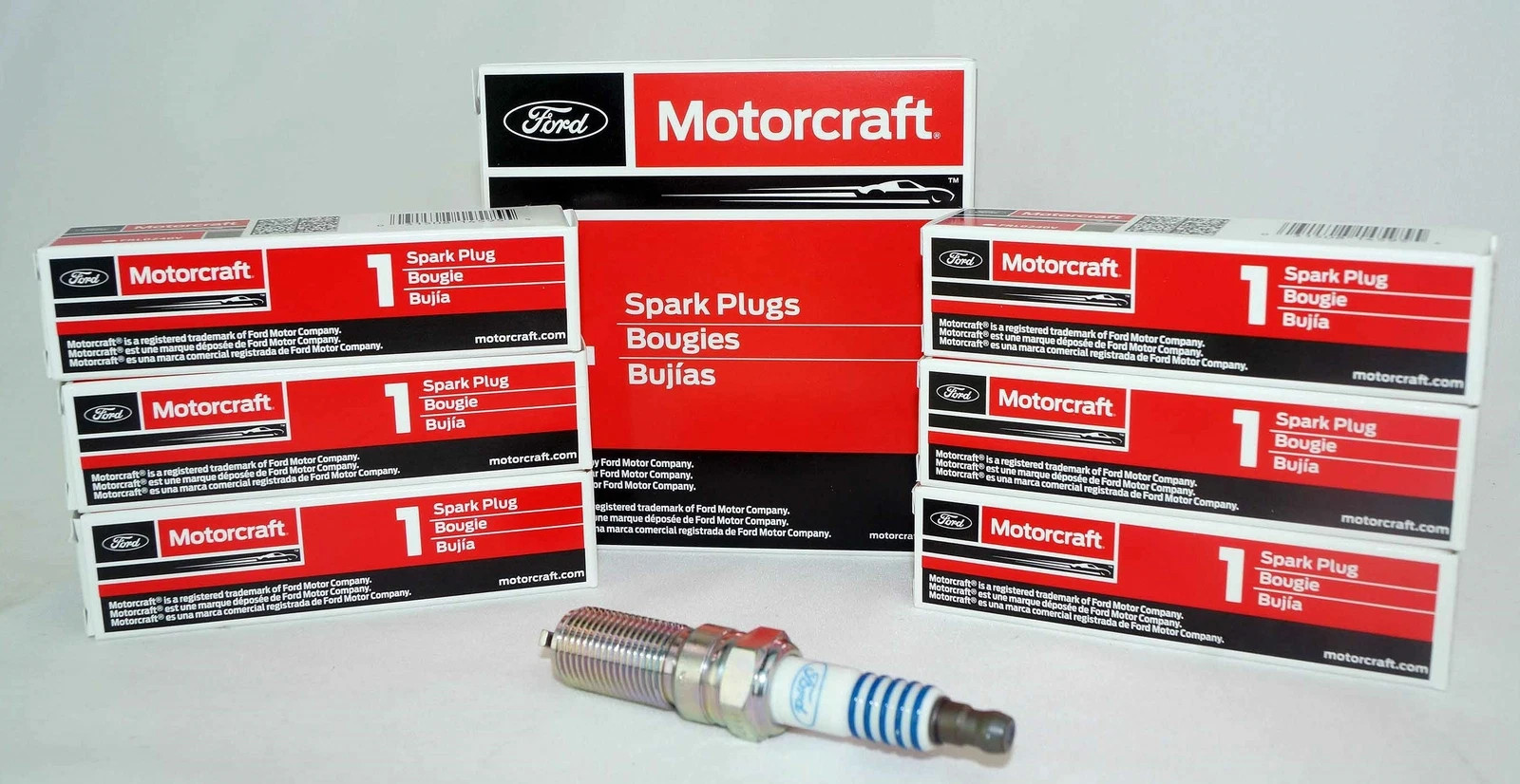 6 PACK Genuine OEM Motorcraft SP520 SP-589 Spark Plugs Ford CYFS12F5 Brand New