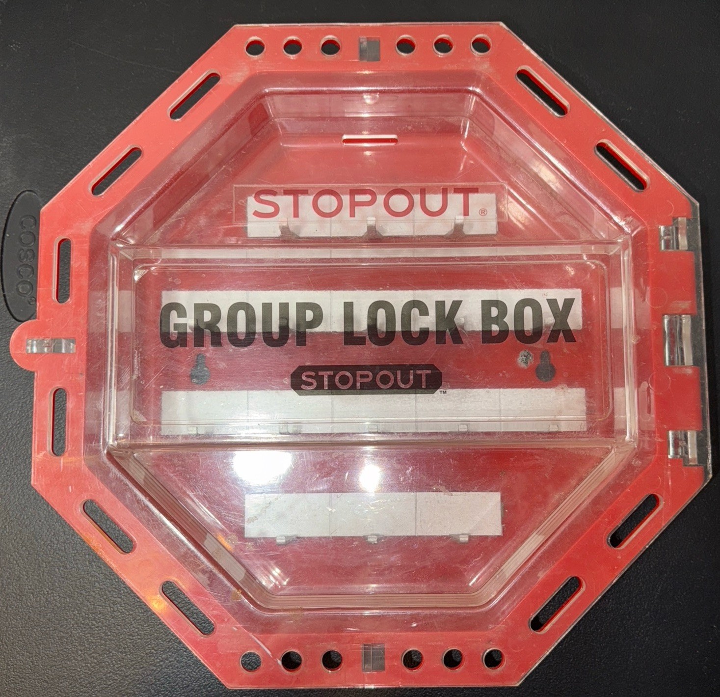 Lock out Box, 13" Length x 13" Width x 3'' deep  16 -Key holder -STOPOUT