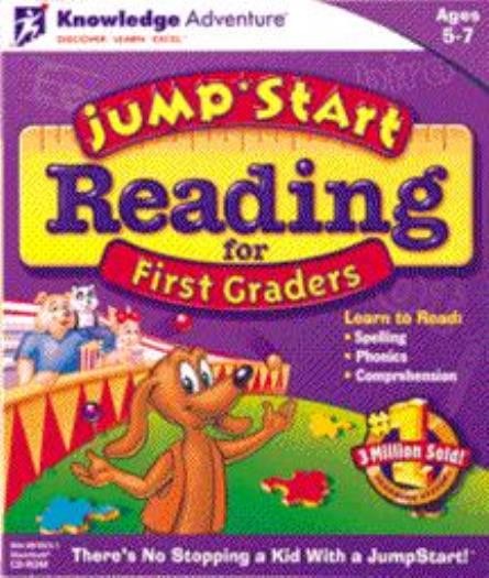 Jumpstart Reading For First Graders PC MAC CD learn words read vowels! Ages 5-7