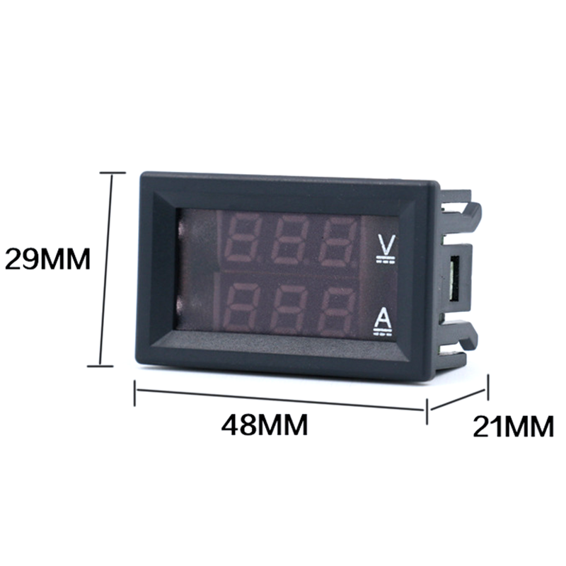 DC 0-100V 1A 10A 50A 100A Digital Voltmeter Ammeter LED Display Amp Volt Meter