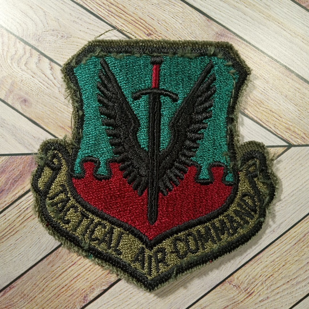 United States Air Force Tactical Air Command USAF Military Patch green used 3"