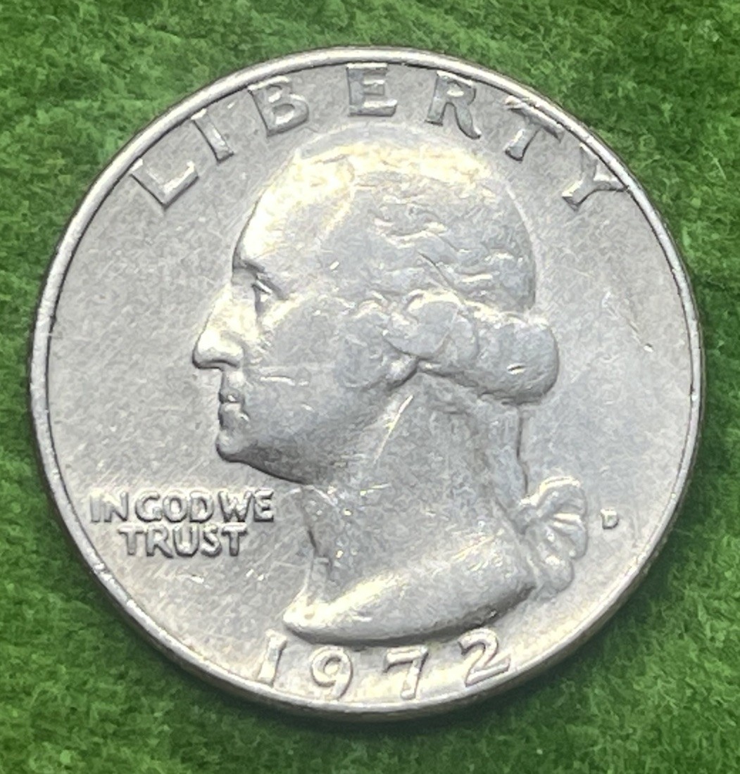 1972 D Washington Quarter 25C 5.6g  Errors of DDO DDR & RPM