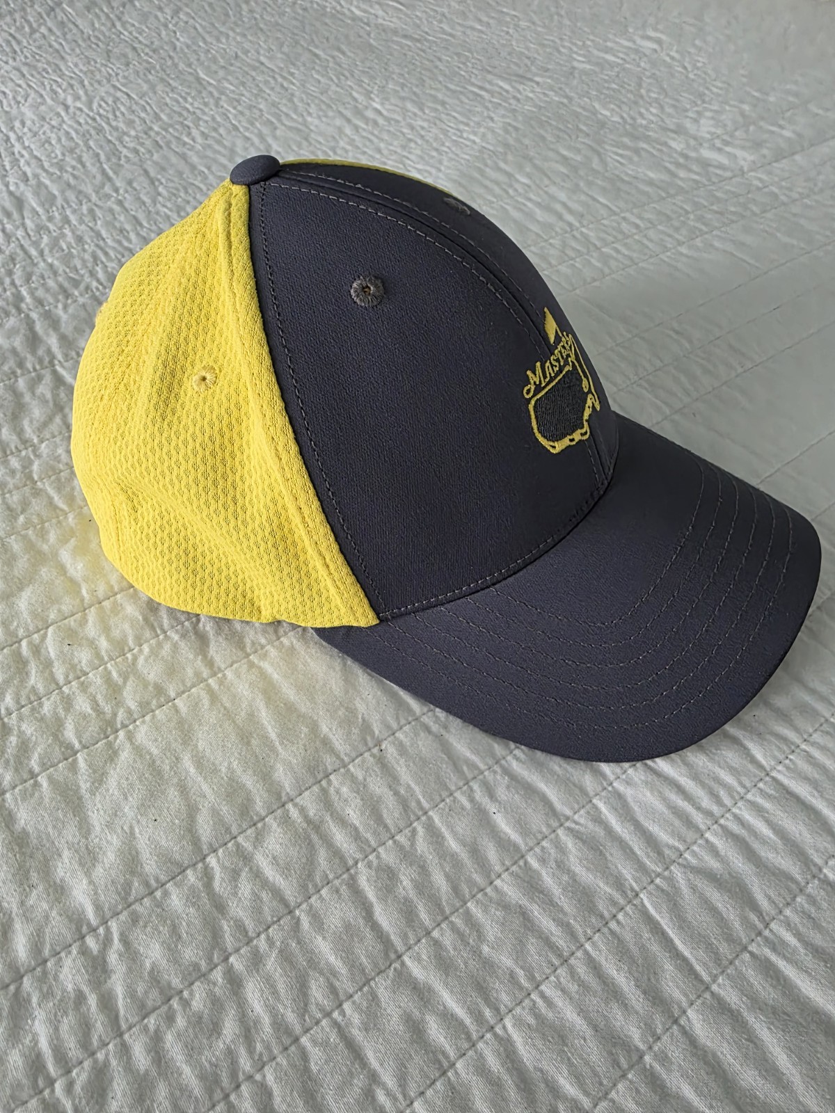 MASTERS AMERICAN NEEDLE (GRAY/YELLOW) PERFORMANCE Golf HAT