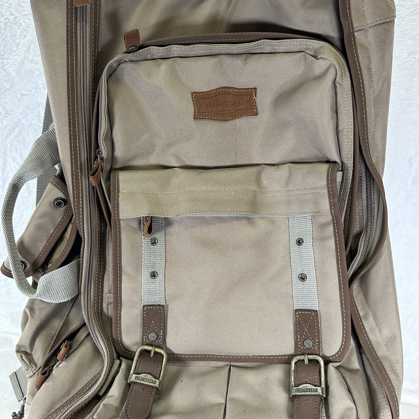 Field And Stream Roller Backpack Many Pockets & Compartments 13” X 25”
