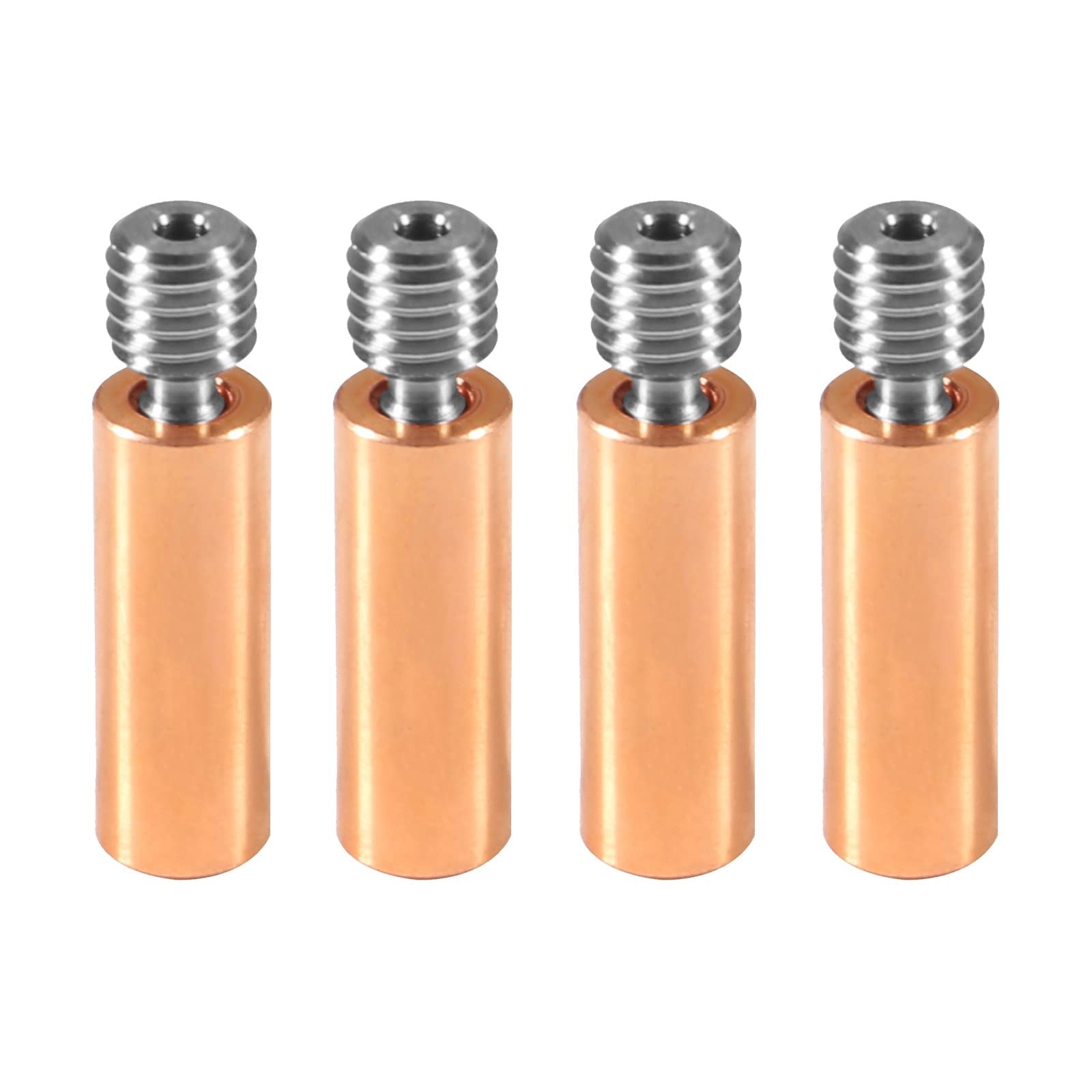 DIANN 4pcs All Metal Bimetal Heatbreak Copper Titanium TC4 Throat High Temper...