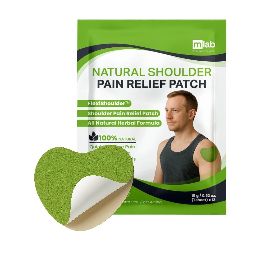 FlexiShoulder Natural Shoulder Relief Patch - Transdermal Herbal Warming Patches