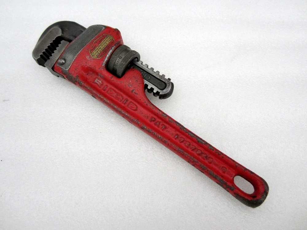 Vintage Ridgid 6" Heavy Duty Steel Pipe Wrench 31000 Made in USA