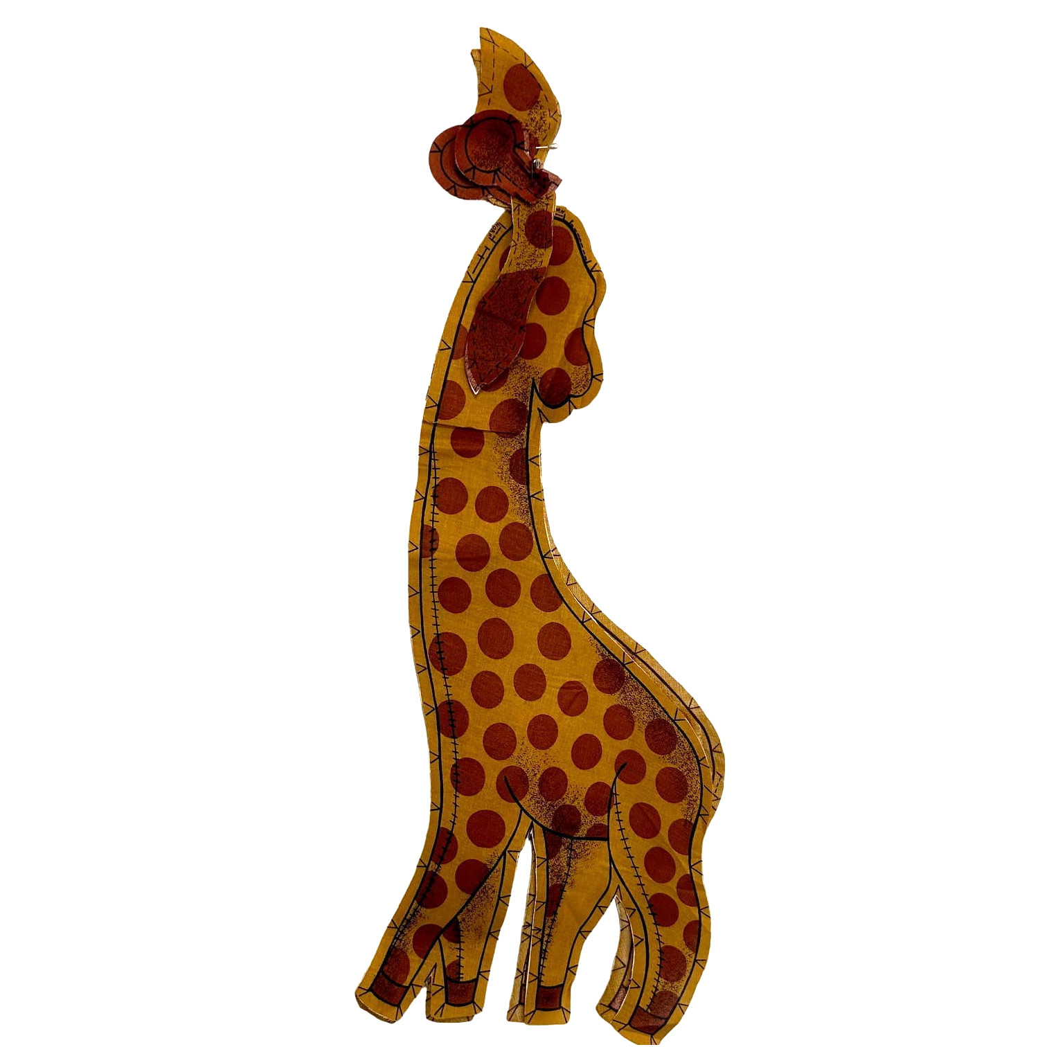 Vintage Giraffe Plush Unfinished Project Approx. 26" Finished Complete HTF