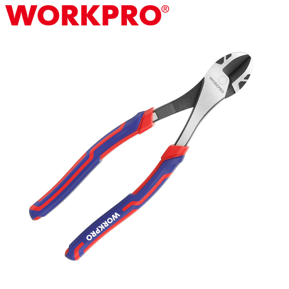 WORKPRO 8" High Leverage Diagonal Plier Heavy Duty Wire Cutters Diagonal Cutters