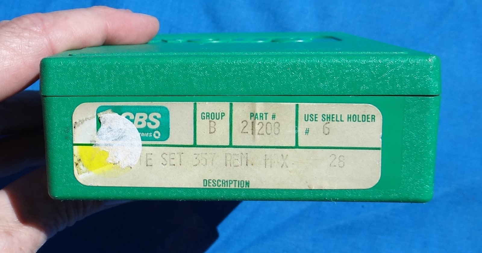 Un-Used RCBS 357 Maximum Max Reloading Die Set Steel Sizer Seat & Bell Dies