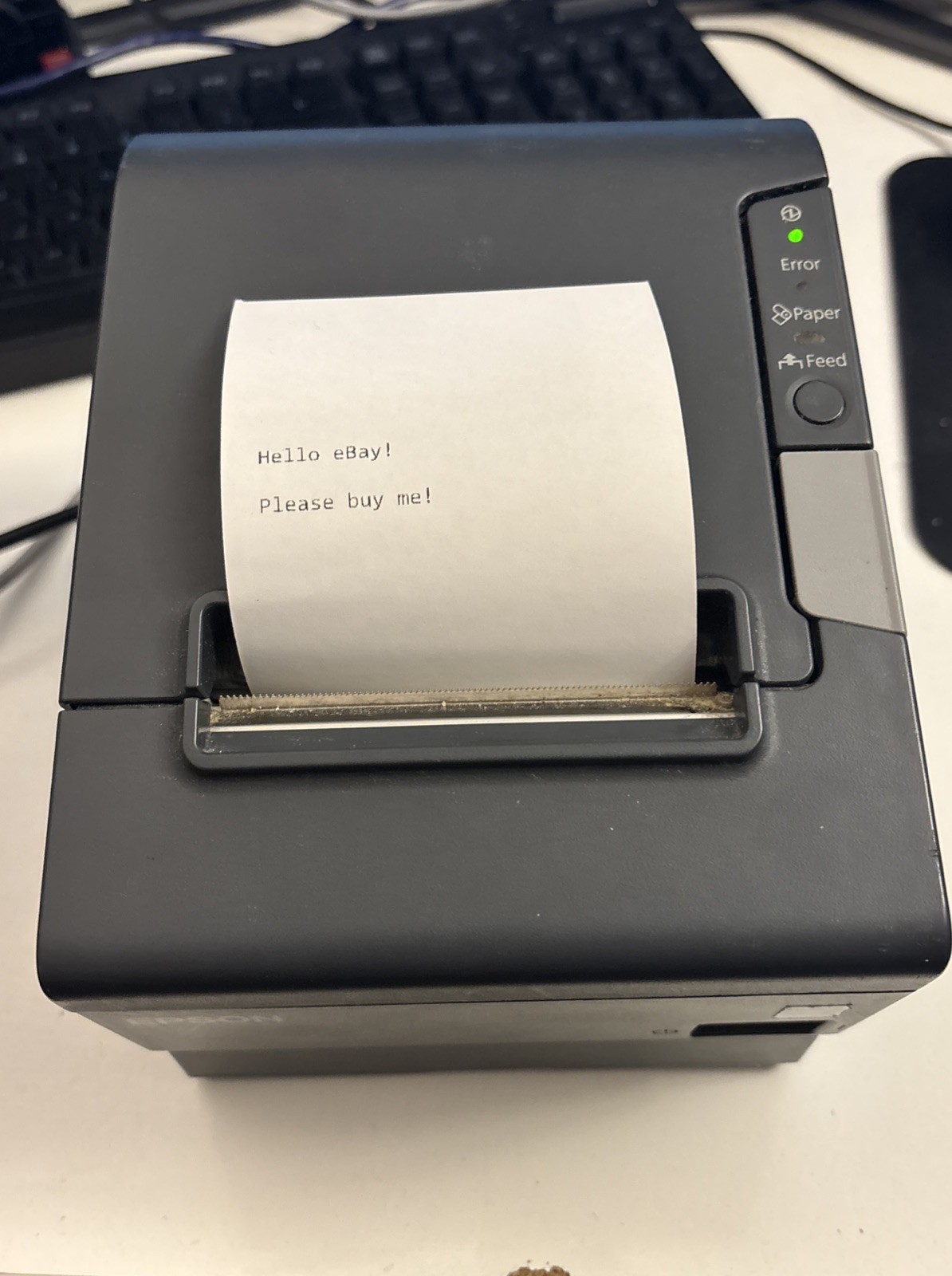 Epson TM-T88V POS USB Serial Thermal Receipt Printer With Cords & Bracket