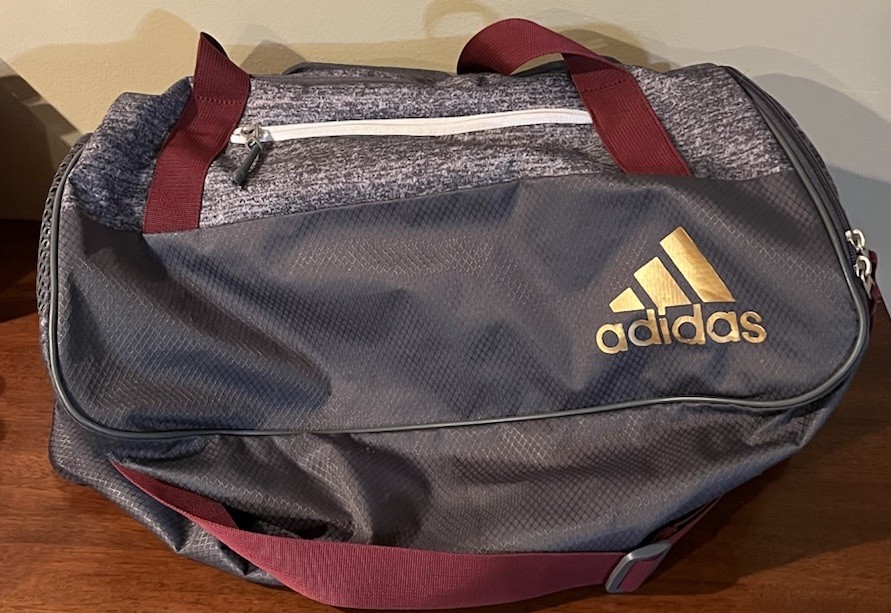 Adidas Squad III V3304 Grey Duffel Bag Length 20” Width 10” Nice Condition