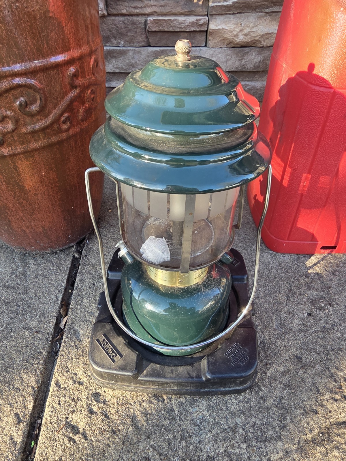 Coleman Lantern, CL2 Adjustable w/ Travel case, 1983