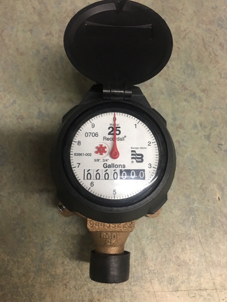 Badger 5/8x3/4 M25 Brass Water Meter