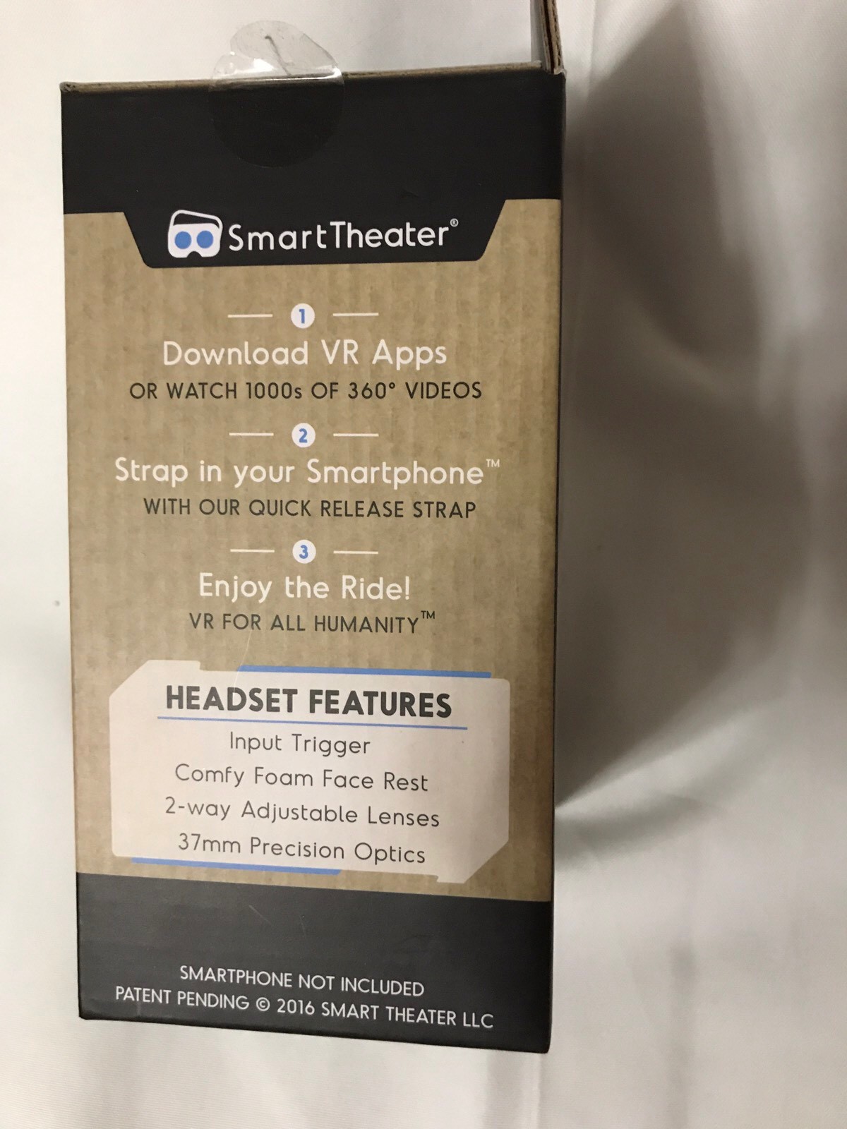 VR Headset Virtual Reality Cardboard Headset Smart Theater For iPhone & Android