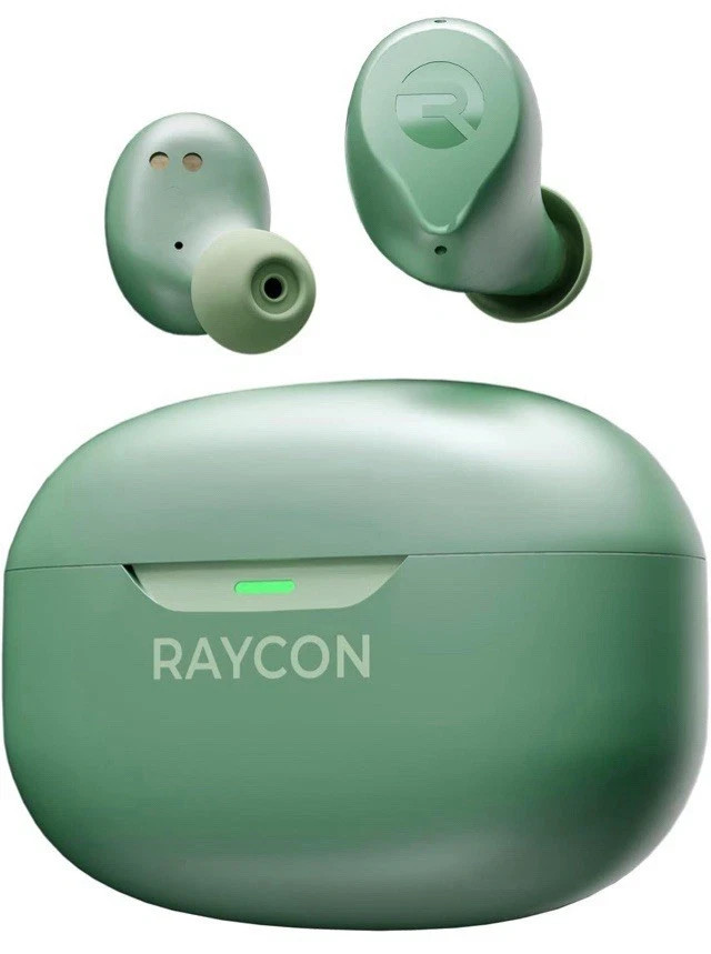 Raycon Everyday Earbud Plus Wireless Bluetooth Headphones & Charging Case -Green