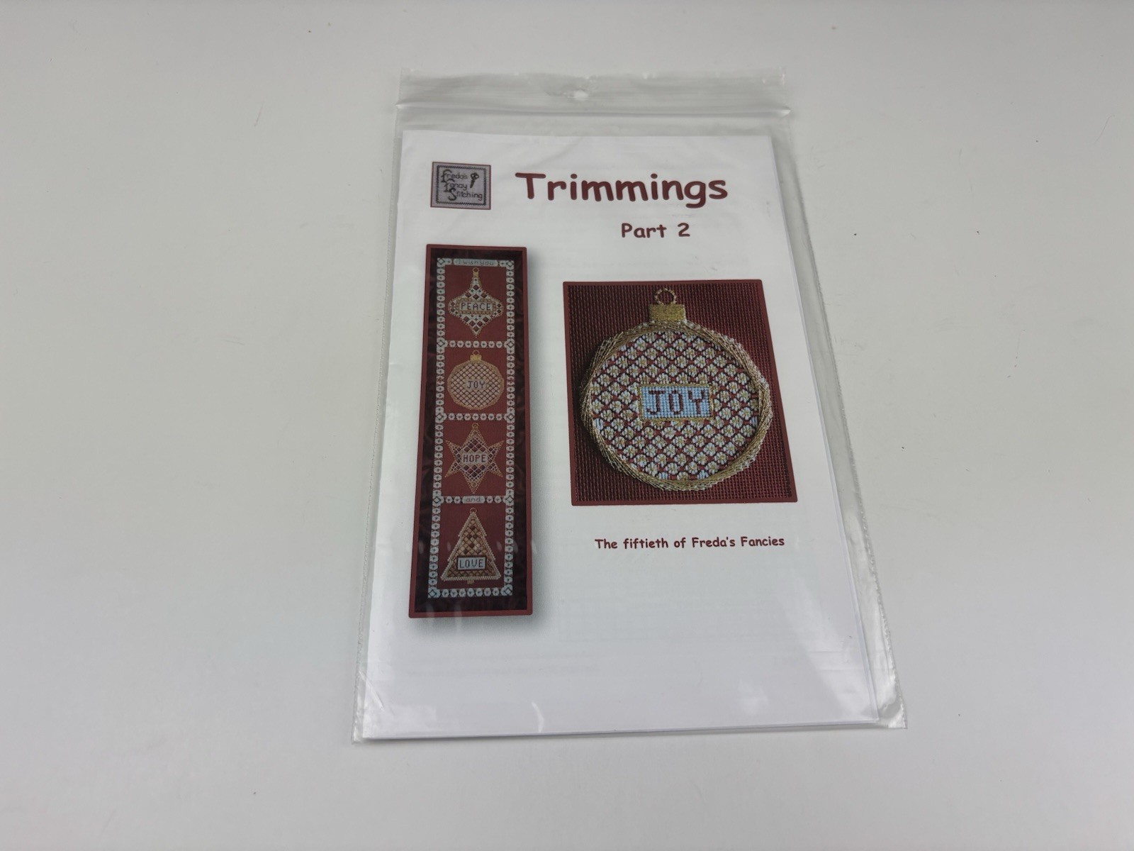 Freda’s Fancy Stitching Trimmings Part 2 Joy Needlepoint Pattern 6S
