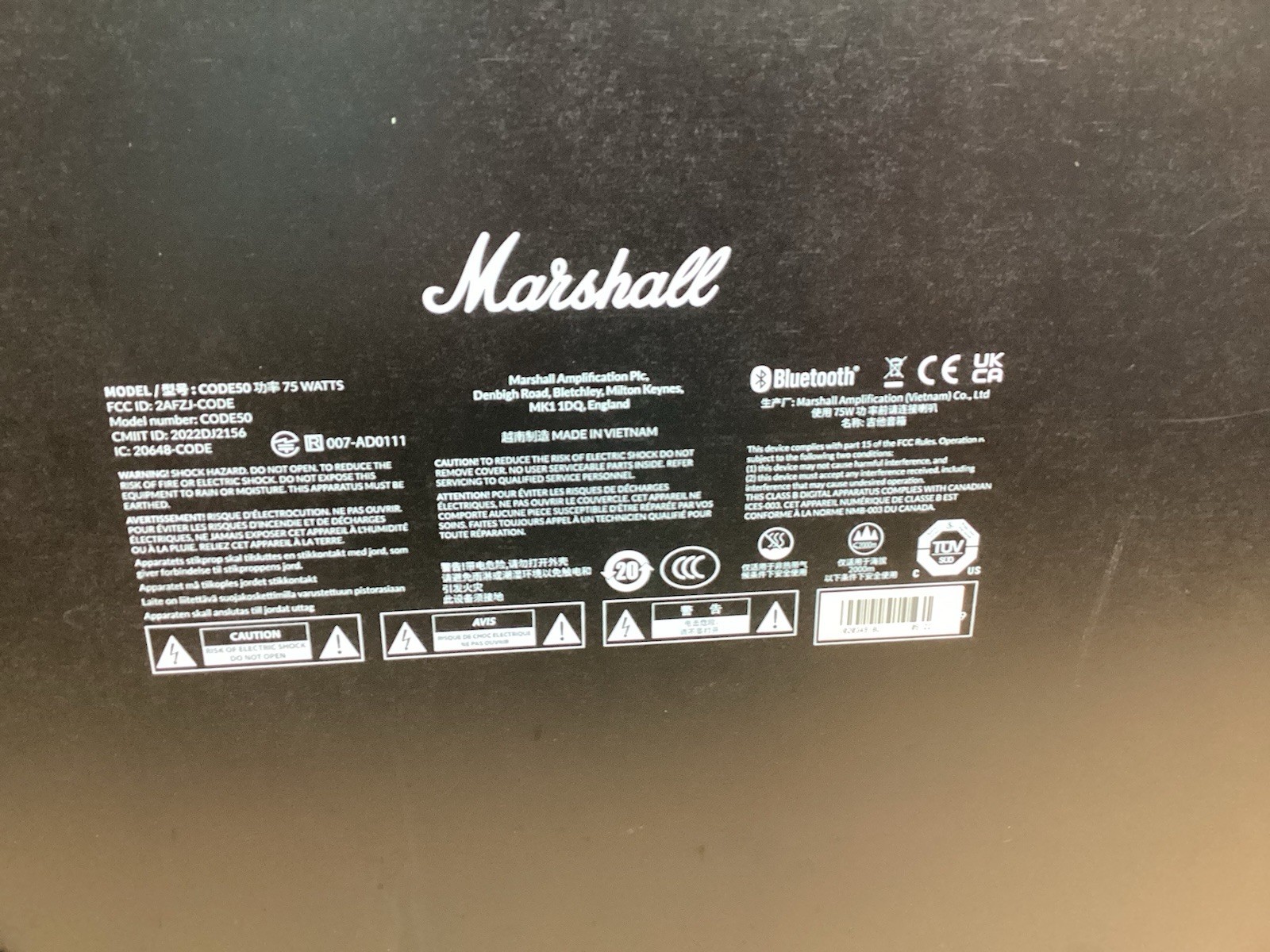 Marshall Code 50 50w 112 Digital Modeling Electric Guitar Amplifier Amp