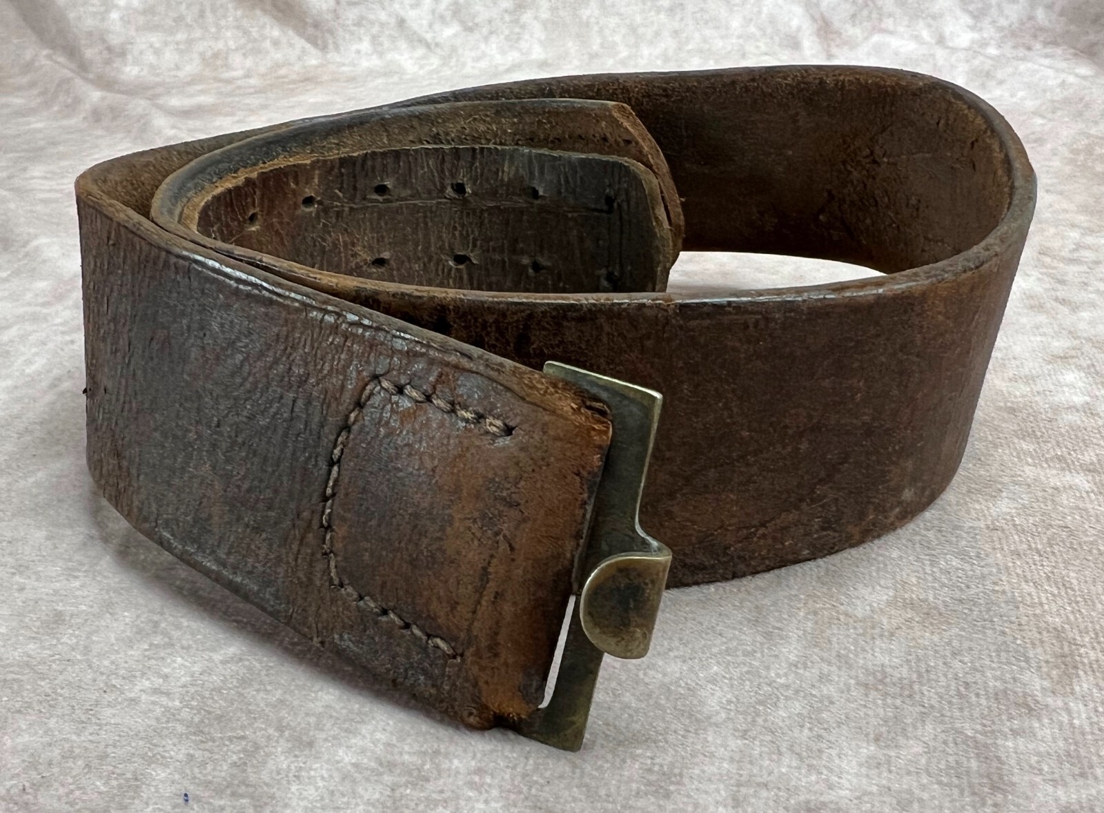 WWII German leather dress belt parade wehrmacht Officer WWI luftwaffe estate vet
