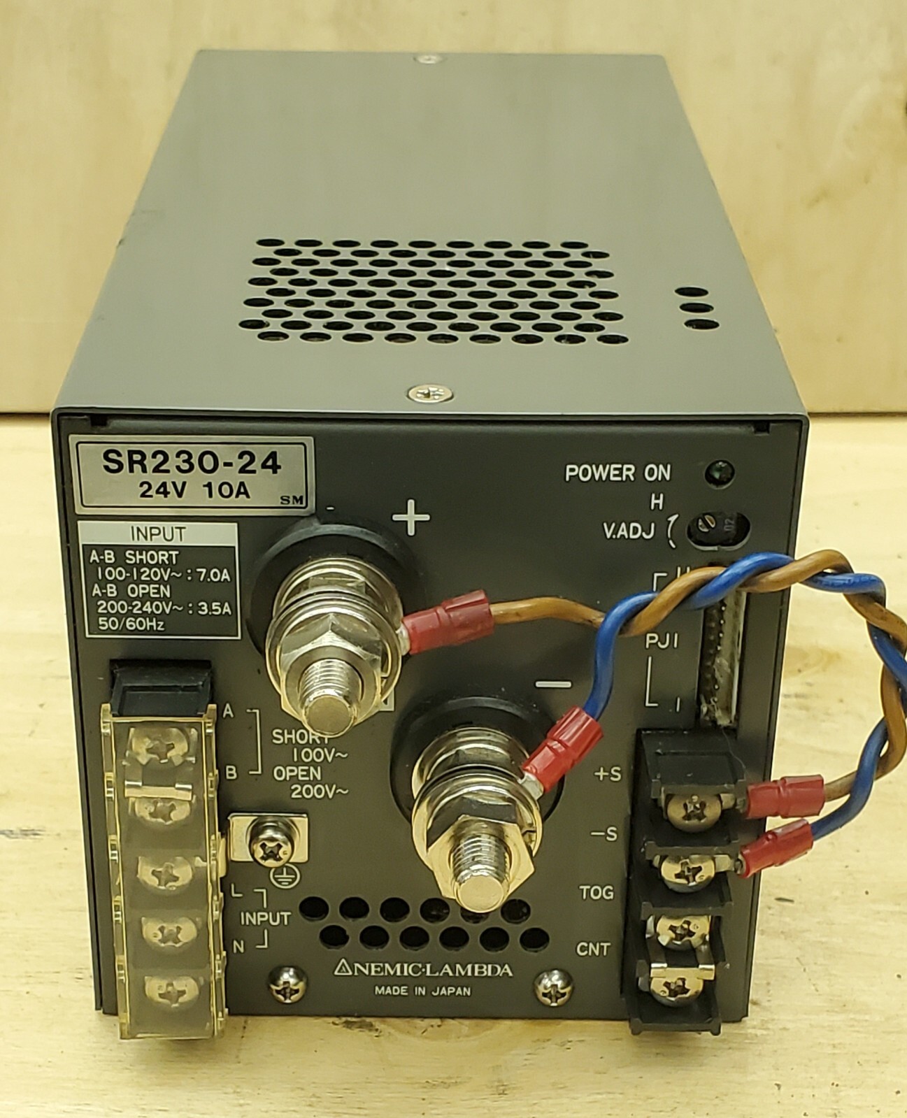 Nemic-Lambda SR230-24 Power Supply 115/230 VAC Input 24 VDC @ 10 Amp Output
