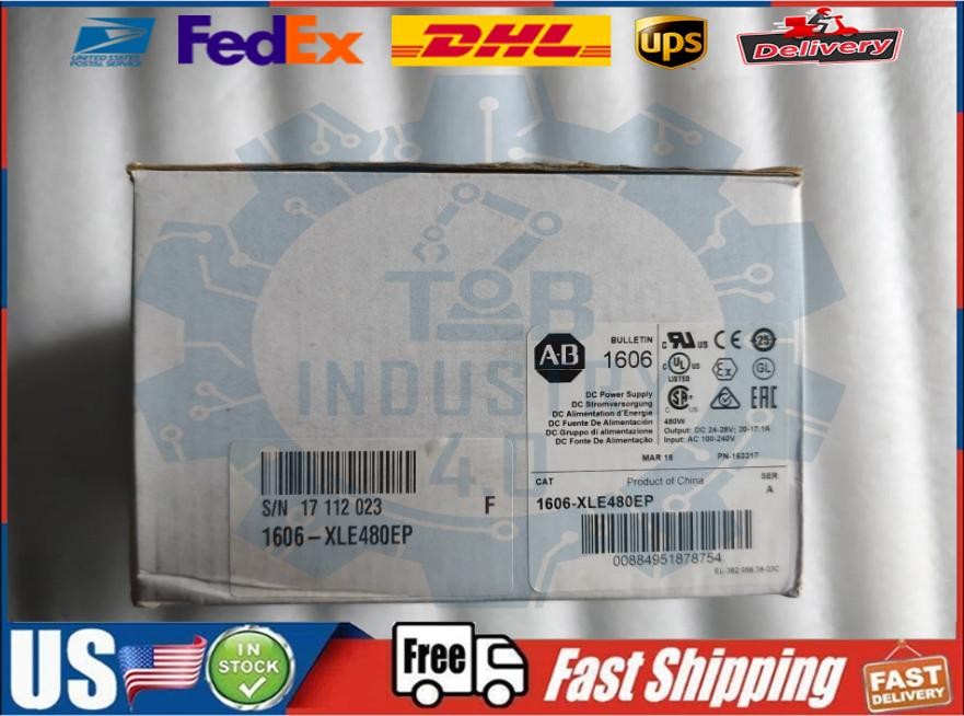 1606-XLE480EP  XLE Power Supply 480W 24VDC 20A New AB Factory Seal US Free Tax