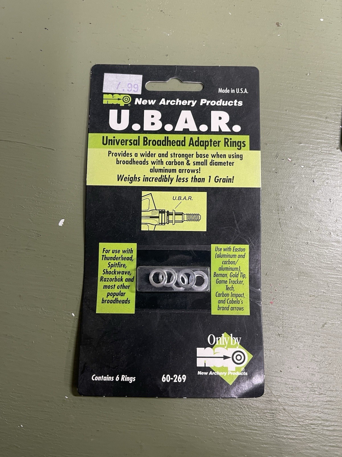 New Archery Products Universal Adapter Rings, (60-269).