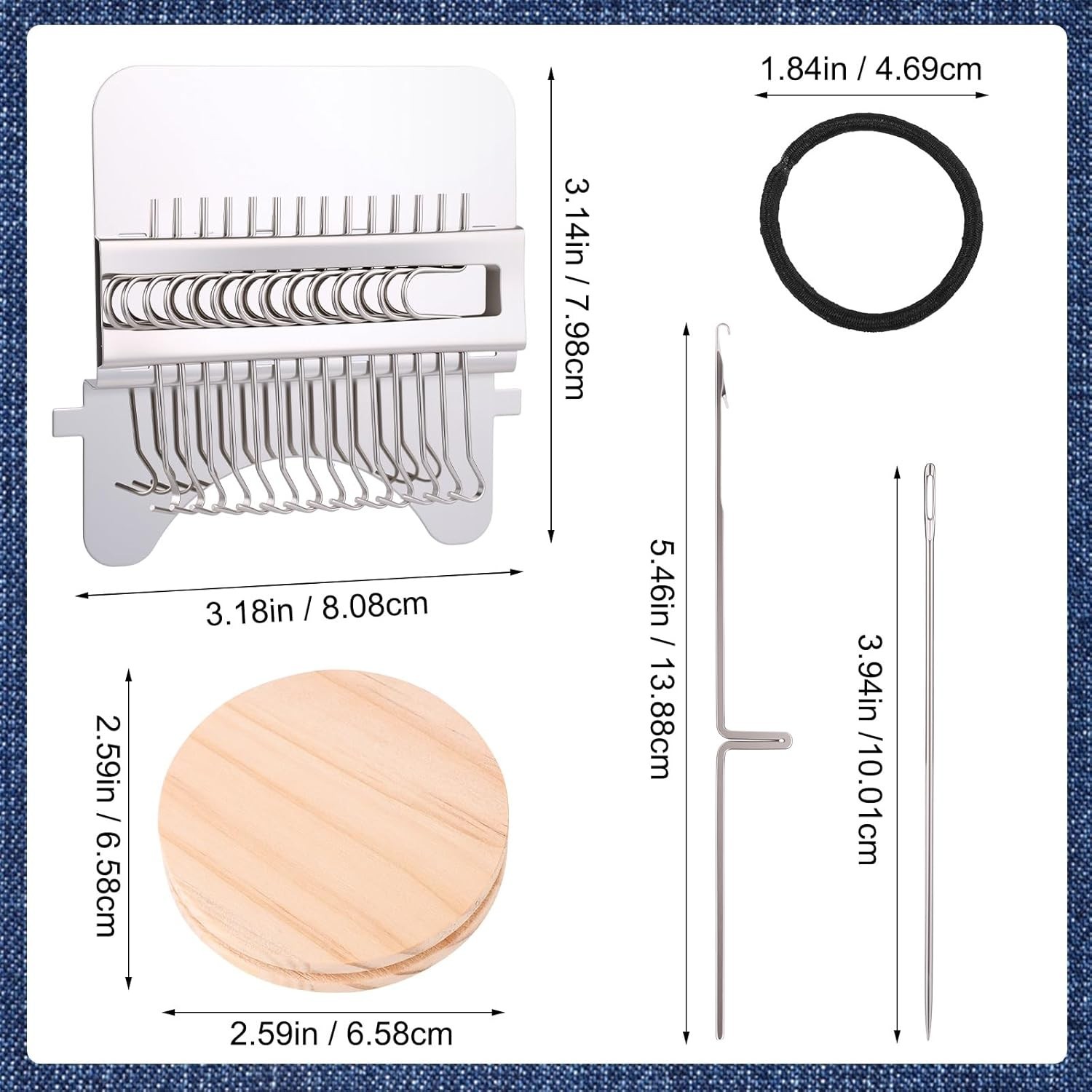 PatchMaker 2.0 Kit, Mini Portable Patch Darning Looms Kit, Patchwork Weaving ...