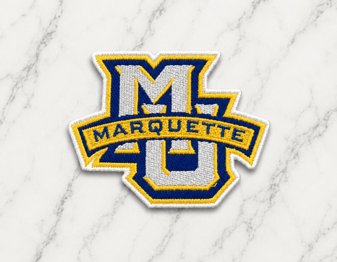 MARQUETTE GOLDEN EAGLES NCAA EMBROIDERED IRON ON PATCH 3"X 2.25" FREE SHIPPING