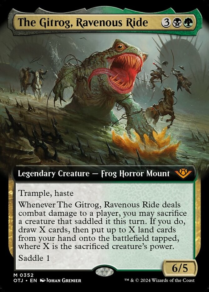 The Gitrog, Ravenous Ride - Extended Art NM-Mint Outlaws  of Thunder Junction MT
