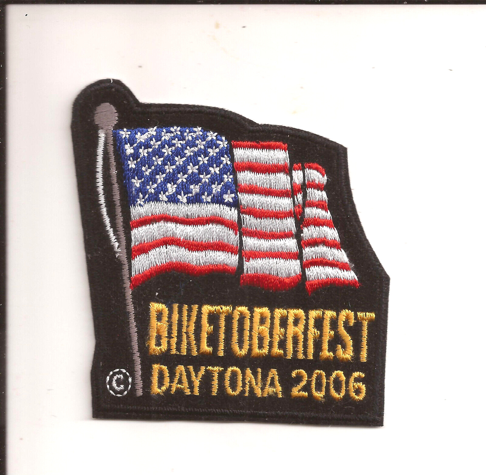 Bike Week Patch 2006 Daytona Beach FL Biketoberfest NOS Motorcycle Patch flag