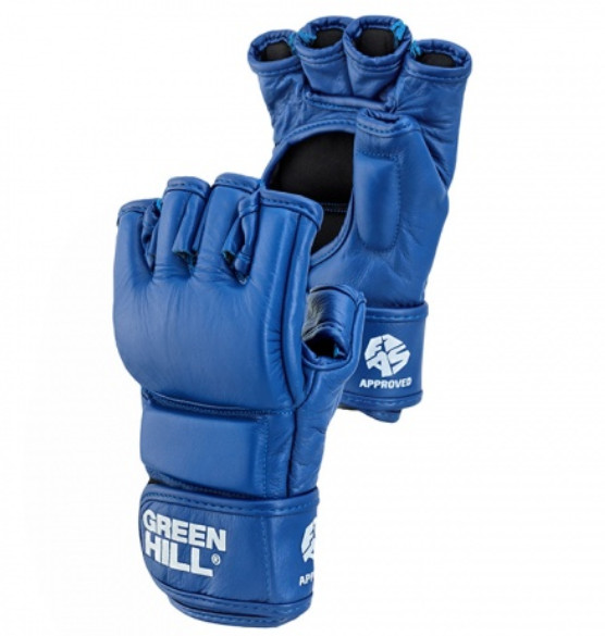 Green Hill MMA Gloves FIAS Approved  Boxing Grappling Punching Bag Training Kick