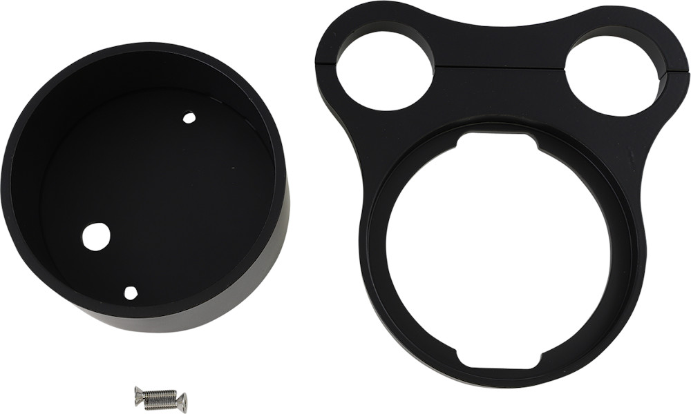 Drag Specialties 2210-0562 1.5" T-Bar Gauge Mount Gloss Black For OEM Gauge
