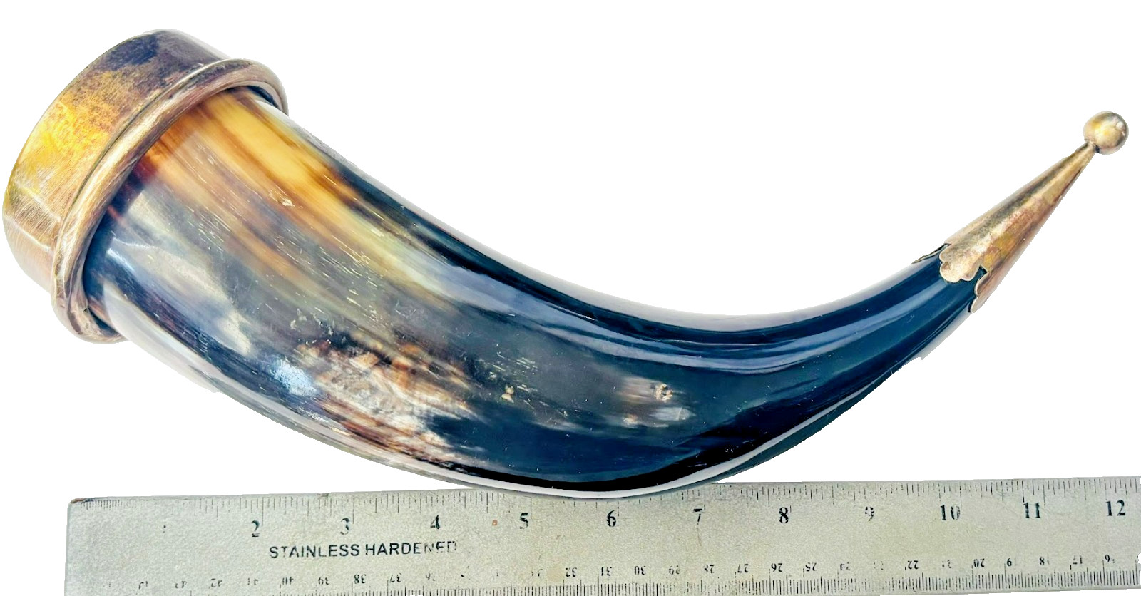Powder Horn ? Norse Viking Drinking Bull Steer Medievel Beer Tankard Gjallarhorn