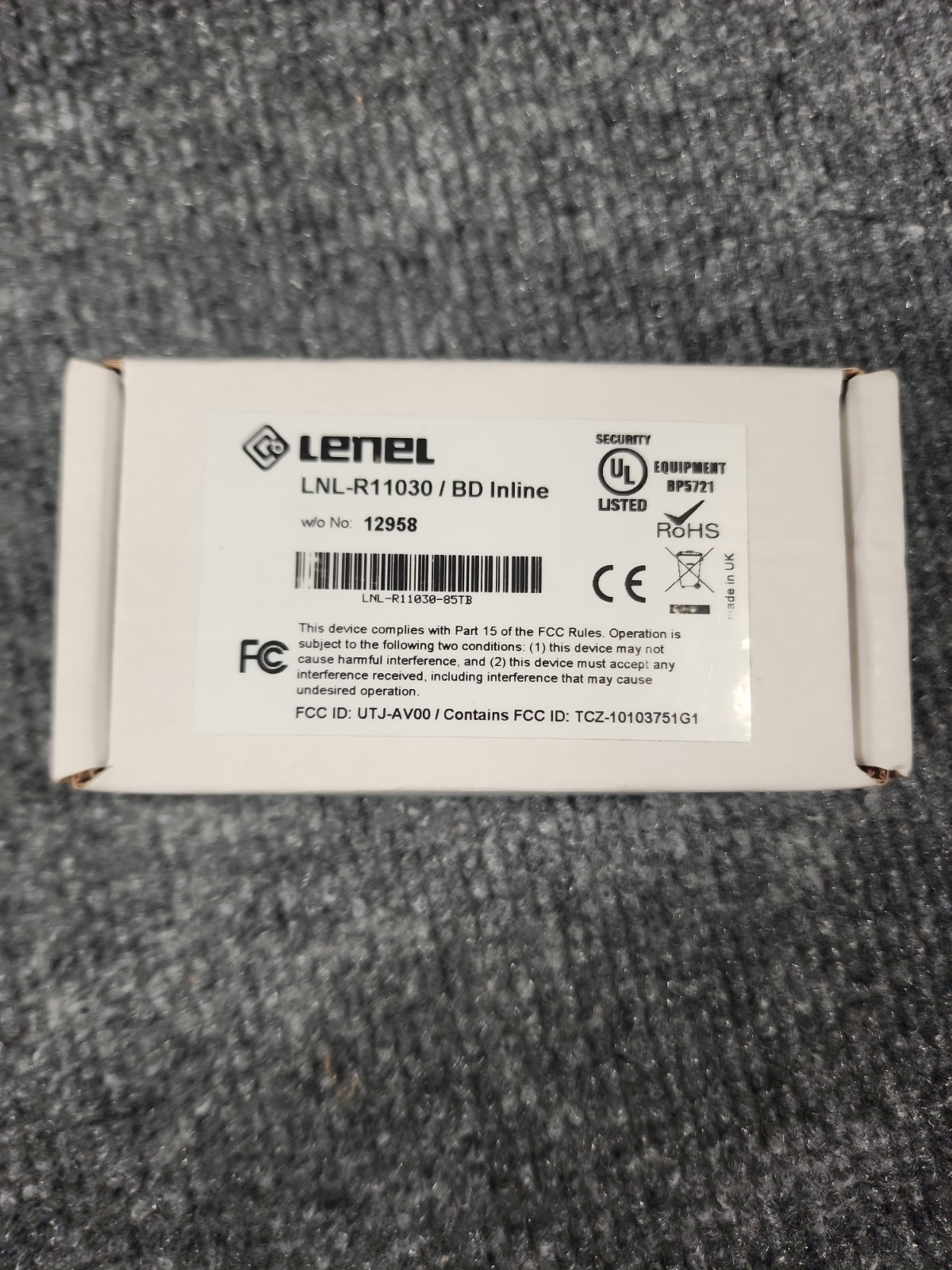 Lenel LNL-R11330-05TB Blue Diamond Multi-Gang Mini-Mullion Card Reader