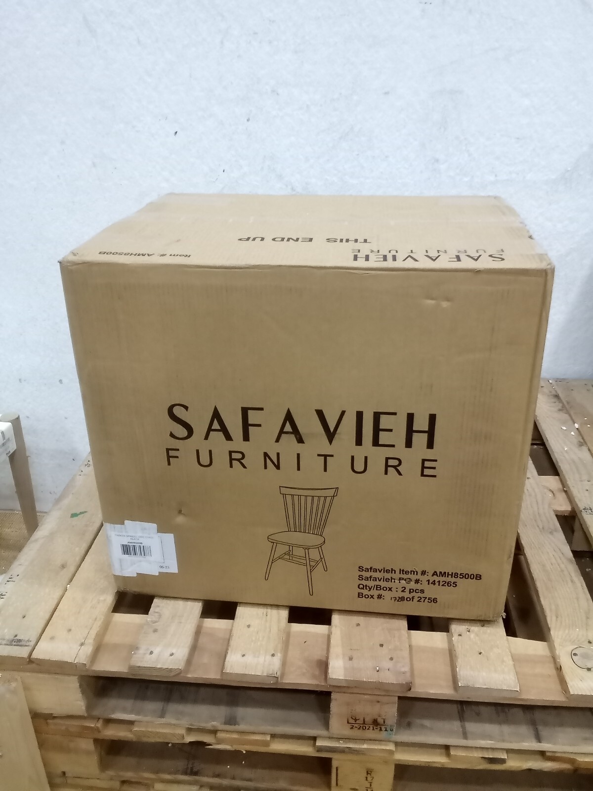 Safavieh PARKER SPINDEL SIDE CHAIR, Reduced Price 2172724441 AMH8500B